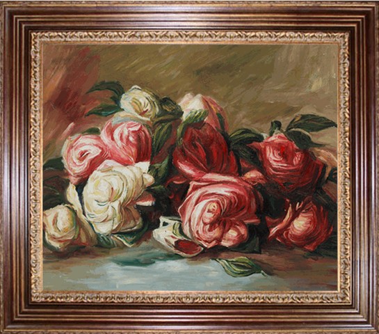 Discarded Roses - Pierre-Auguste Renoir painting on canvas